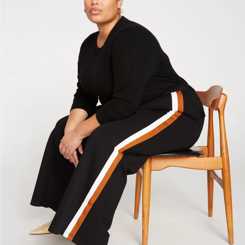 Universal Standard Stephanie Black Wide Leg Ponte Pants Women’s Plus Size 38/40